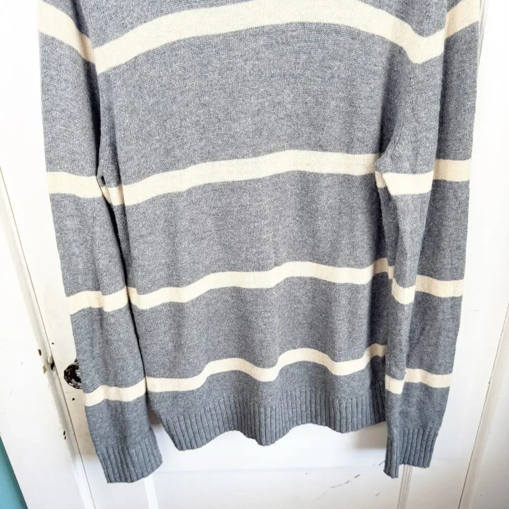 American Eagle AE Wool Blend Crewneck Striped Knit Sweater Men’s Athletic Fit XL